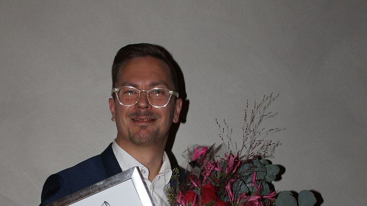 Jonas Wallin på Landstinget Västmanland vinnare av Megafonen 2016 - Årets Offentliga Kommunikatör!