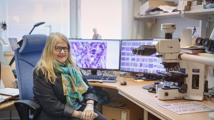 Eva Lundin, professor vid Institutionen för medicinsk biovetenskap, tilldelas 2020 års pedagogiska pris vid Medicinska fakulteten.
