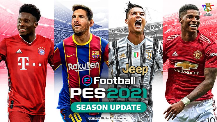 eFootball PES 2021 SEASON UPDATE AVAILABLE FROM TODAY
