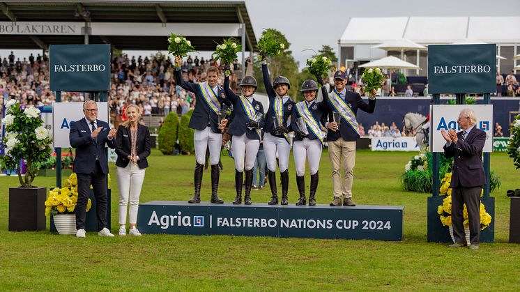 Team Sweden Wins Thrilling Home Victory at Agria Falsterbo Nations Cup