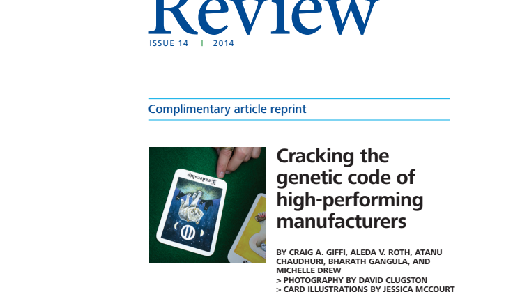 Cracking the genetic code of high-performing manufacturers 