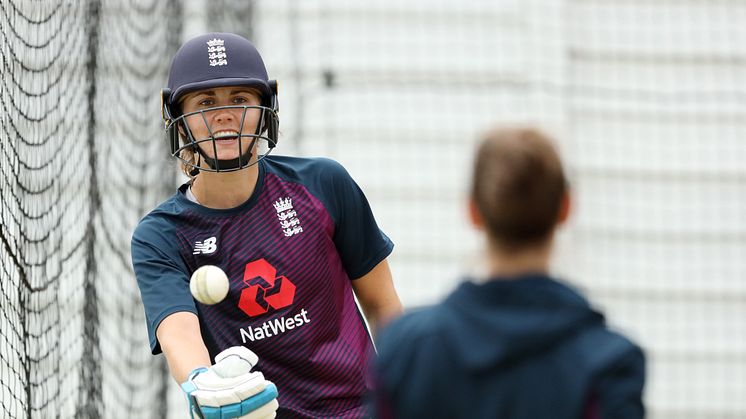 Nat Sciver during training. Photo: Getty Images
