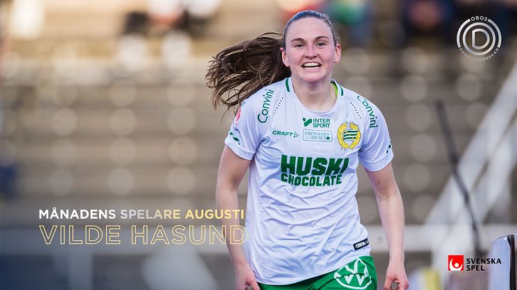 Vilde Hasund är månadens spelare i OBOS Damallsvenskan