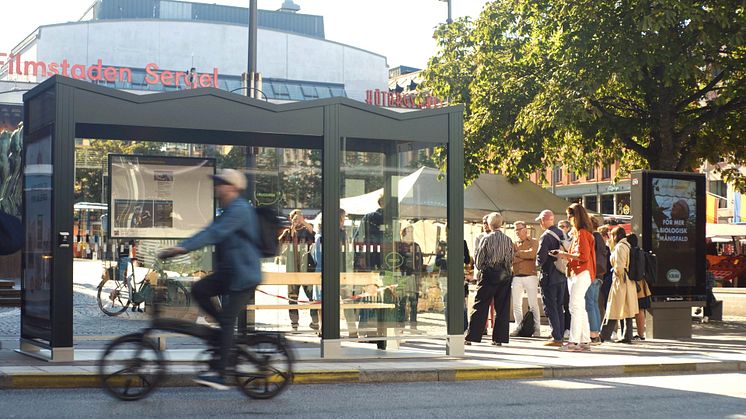 Bild: Prototyp av Natt & Dag på Hötorget i Stockholm. Fotograf: Carl Engberg.