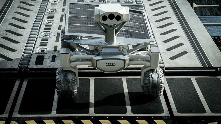 In its film debut, the Audi lunar quattro is an integral part of the Covenant mission and is deployed to help navigate and assess the challenging, unknown terrain of a remote planet
