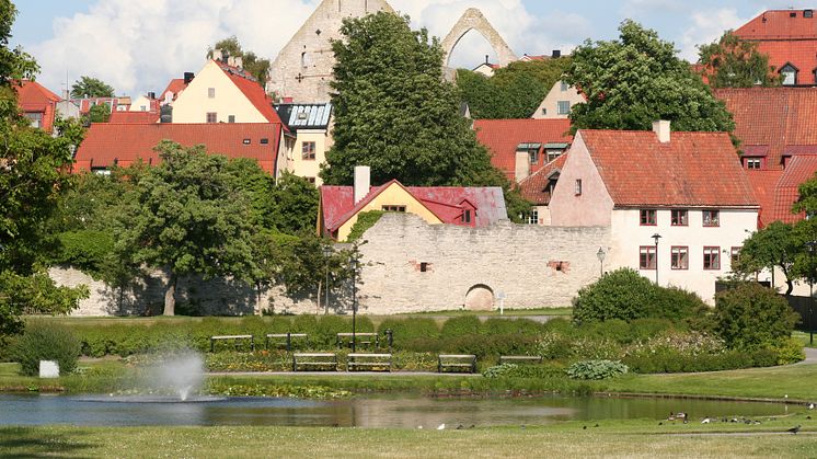 Vy över Visby