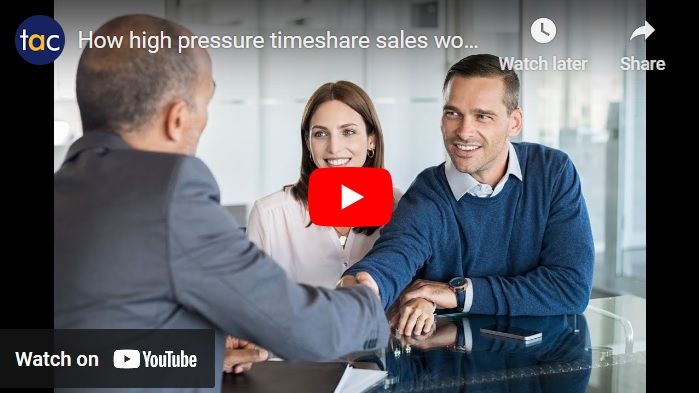 Youtube how high pressure timeshare sales works