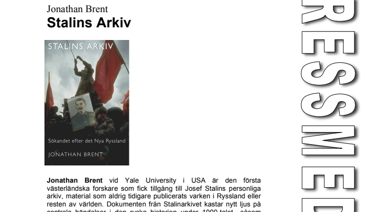 Ny bok: Stalins Arkiv