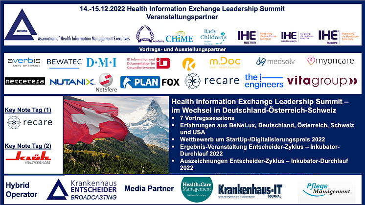 In zwei Wochen: HIE Leadership Summit im Universitätsspital Basel (USB) - sicher Sie sich einen der letzten Plätze!