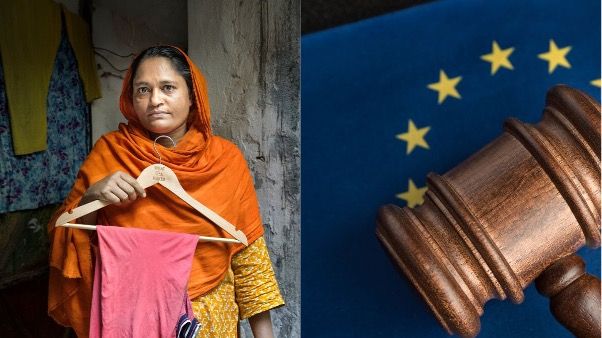 Sabina är textilarbetare i Bangladesh.  Hon medverkade i Oxfams kampanj “What she Makes” som kräver att stora företag ska betala levnadslöner till sina anställda.  Foto: Fabeha Monir/Oxfam