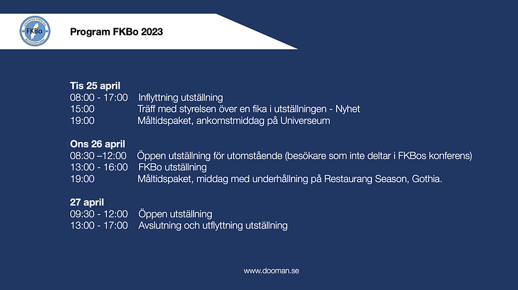 FKBO 2023 Agenda 