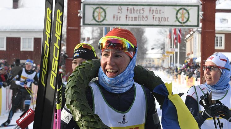 Katerina Smutná från Tjeckien vann 30-årsjubilerande Tjejvasan 2018