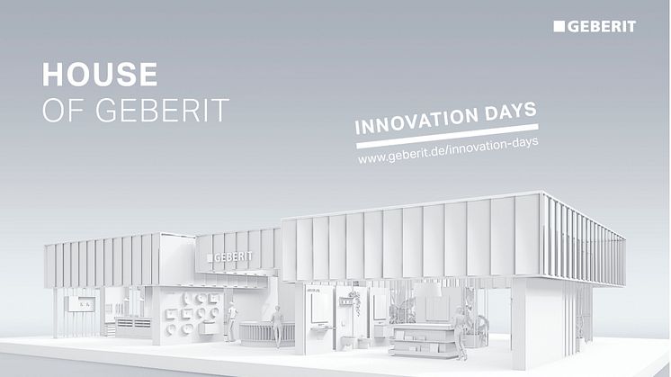 «House of Geberit»: Geberit vil streame presentasjonene fra Innovation Days fra et ekte messeområde.