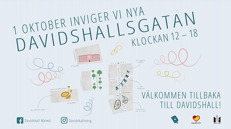 1 oktober invigs Davidshallsgatan efter en tid av ombyggnationer.