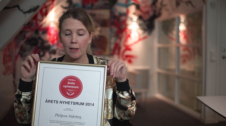 Philipson Söderberg blev Best of the Best i Årets Nyhetsrum 2014