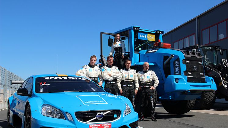 Volvo L60G PCP - Karin Olsson med kollegorna och partners i Volvo Polestar Racing i TTA