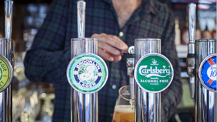 Carlsberg alkoholfri öl på fat