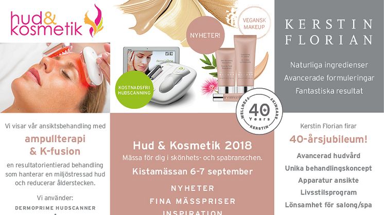 Träffa oss på Hud & Kosmetik-mässan!