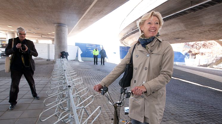 Hamilton (M): Nya cykelparkeringsplatser klara nära Centralstationen 