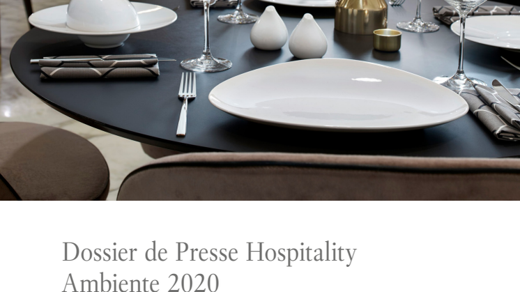 Dossier de Presse Hospitality Ambiente 2020