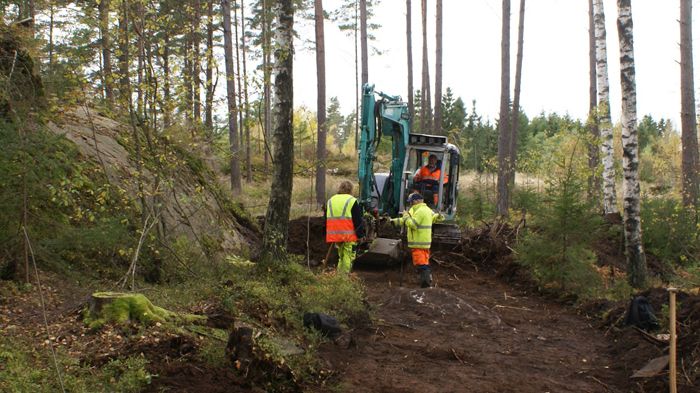 Utgrävningar visas på Torp