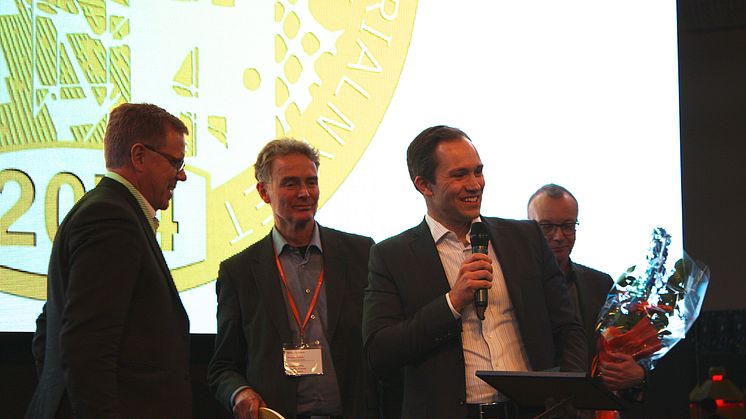 Guldmedaljen delas ut på Nordbygg 2014