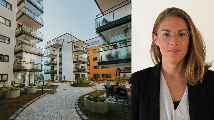 Cecilia Jutell, analytiker på HSB Stockholm presenterar Stockholms bostadsrättsbarometer 2020