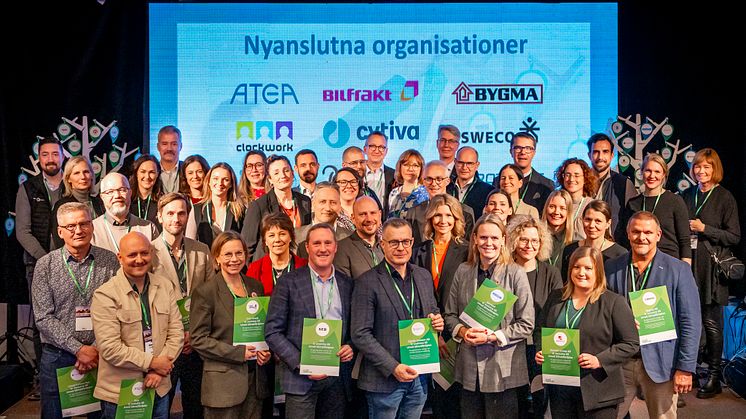 17 nyanslutna organisationer diplomerades på Klimattoppmötet. Det var Atea ,Bilfrakt, Bygma AB ,Clockwork ,Cytiva ,Diös, iTid ,Grant Thornton, Ocab, Rototilt, Ramböll, Signify, Sweco, SEB, Tengbom, Umeå Folkets Hus och  Visit Umeå