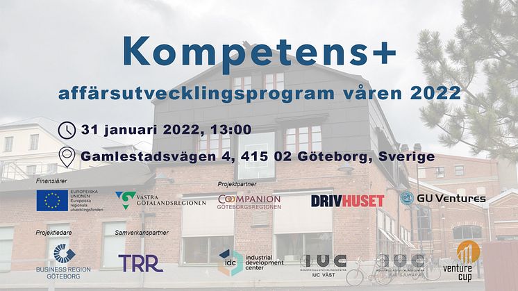 Kompetens+  affärsutvecklingsprogram våren 2022