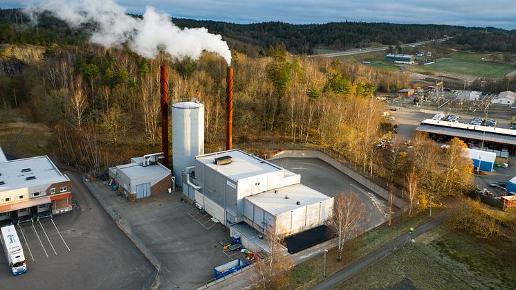 Solör Bioenergis anläggning i Mölnlycke
