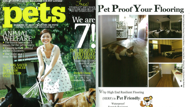 Evorich Flooring Featured in PETS Magazine 2013