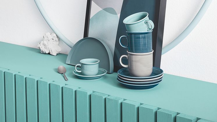 Much more than just classic white: the new Thomas Trend Colours Midnight Blue, Moon Grey and Ice Blue.