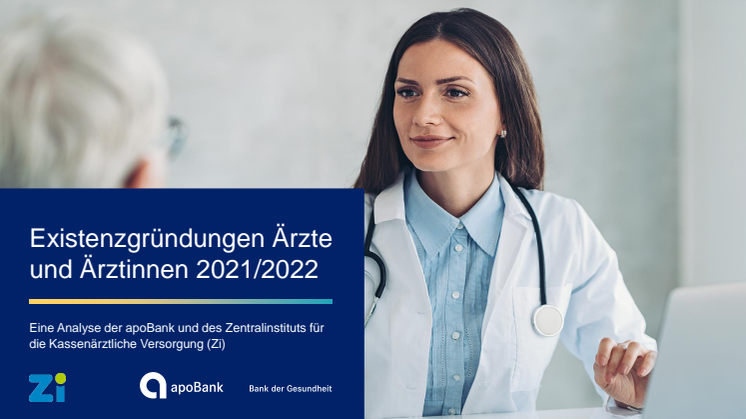 Grafiken zur Pressemeldung: ärztliche Existenzgründungen 2021/2022