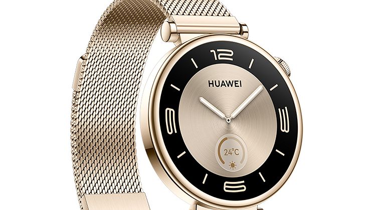 Huawei Watch GT4_41mm_Golden metal_Front right