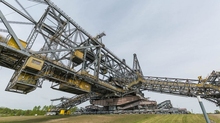 Die ehemalige Abraumförderbrücke f60 in Lichterfeld.