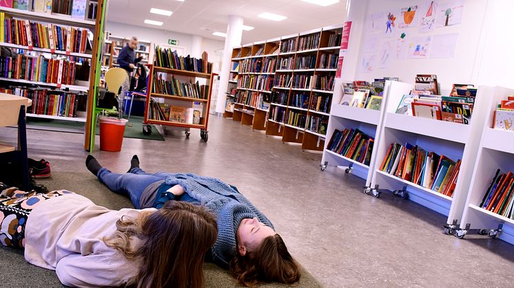 Mirka Mutkas Slowotek görs i samarbete med koreografer och dansare på bibliotek i länet.