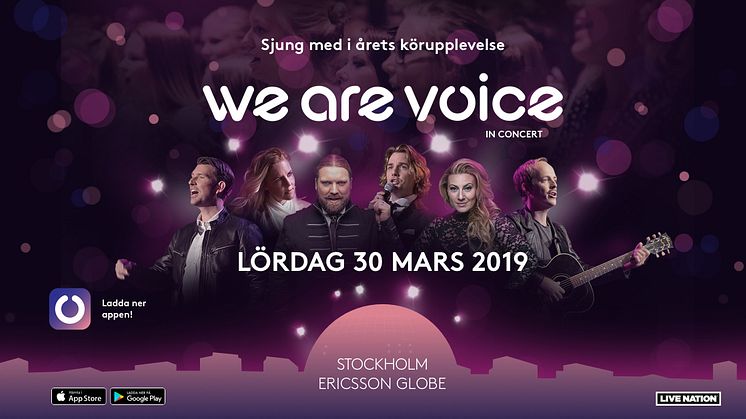 We Are Voice lördag 30 mars 2019