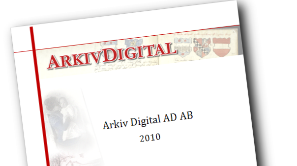 Arkiv Digital AD AB, Bokslutskommuniké 2010