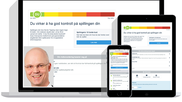 Bjørn Helge Hoffmann, innfelt, er fagsjef for ansvarlig spillvirksomhet i Norsk Tipping.