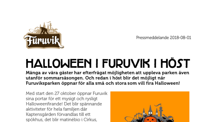 Halloween i Furuvik i höst