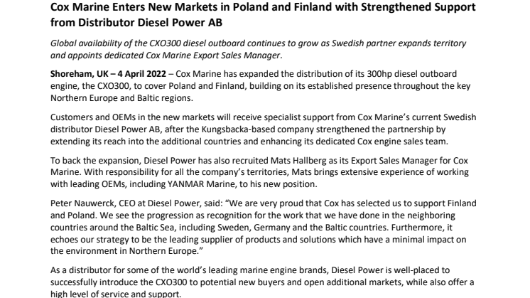 4 April 22 - Cox Marine Enters New Markets in Poland and Finland.FINAL.pdf