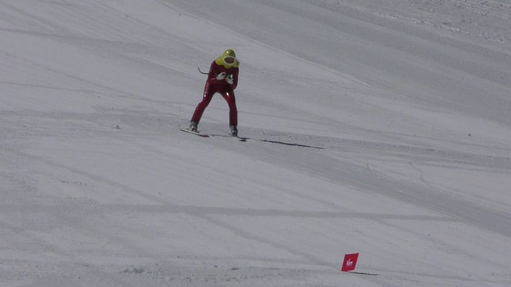 Hanna Matslofva, Orsa AK, tränar inför VM i speedski 2019