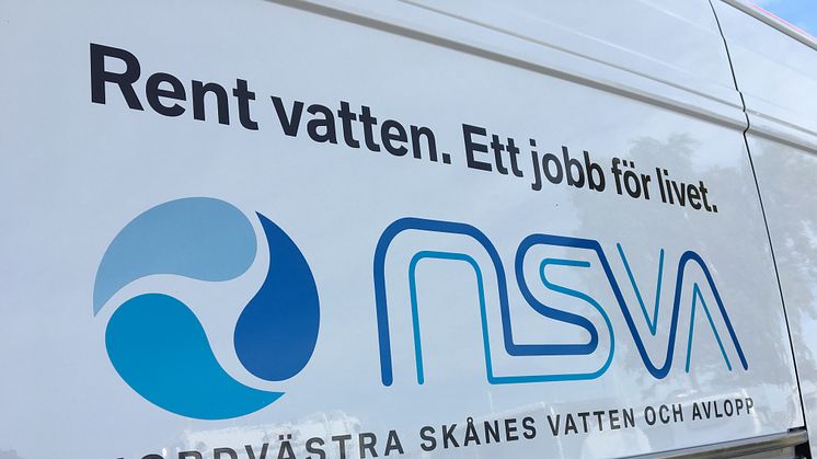Från den 1 januari kommer fordon från NSVA att synas i Perstorps kommun när personal utför vatten- och avloppsarbete.