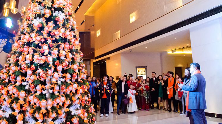 Pan Merlion Christmas Tree Lighting Charity Night of Pan Pacific Tianjin