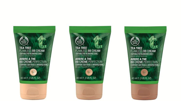 The Body Shop lanserar ny BB Cream med djuprengörande tea tree
