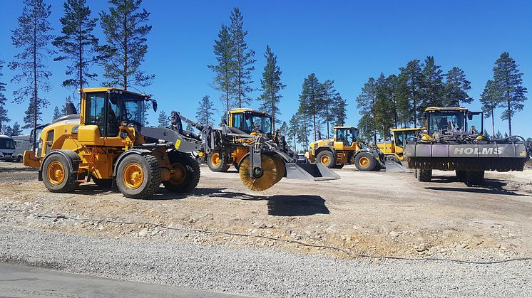 Swecon ser till att förberedelserna, driften och underhållet under tävlingen går smidigt med maskiner från Volvo Construction Equipment.