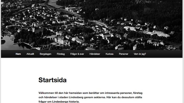 ​Ny webbplats om Lindesbergs historia