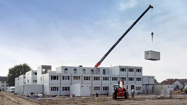 Heute noch eine Baustelle, doch in weniger als vier Wochen steht neuer Wohnraum für 340 Studierende bereit. 