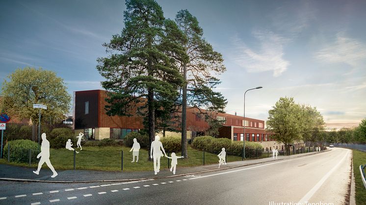 Veidekke och Arcona utför om- och tillbyggnad av Lindeparkens gymnasium i samverkan