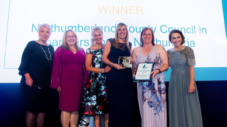 Kay Heslop, second left, with other members of the Northumberland Early Years Professional Network